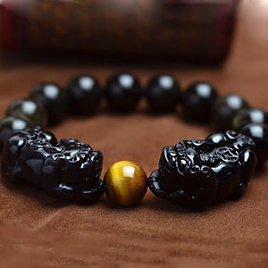Natural Golden Obsidian Beads Stone